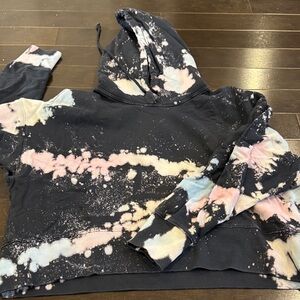 Daydreamer Splatter crop Hoodie